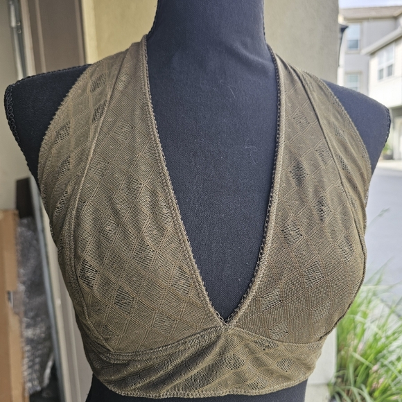 Urban Outfitters Pins & Needles Bralette Olive Green - Picture 7 of 12